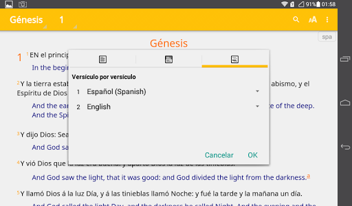 Mexico Bible App (eng/spa) Screen 2