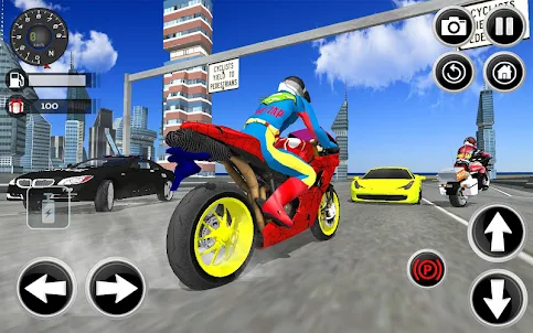 Motorbike Stunt Super Hero 3D