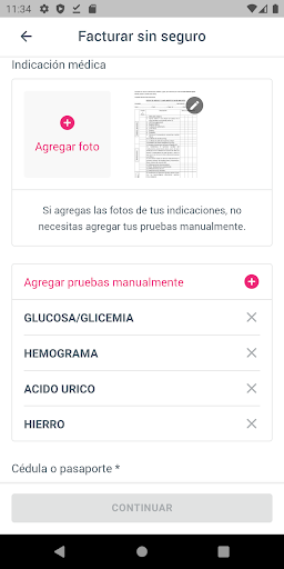 Amadita Laboratorio Clínico Screen 2