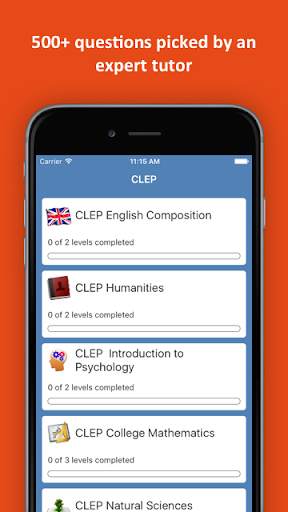 Android application CLEP Practice Test screenshort