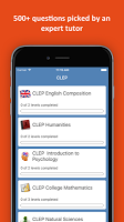 screenshot of CLEP Practice Test