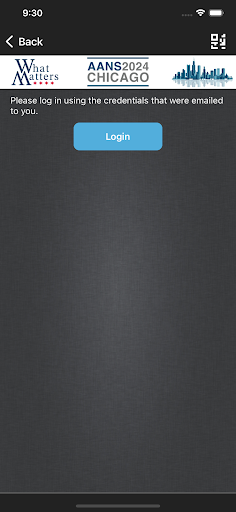 AANS Events Screen 3