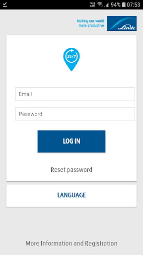 Android application Linde Gas 24/7 Nordics screenshort