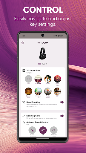 Screenshot of Headphone Control