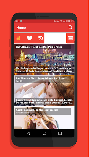 Android application Weight Loss Diet For Men screenshort