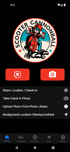 Android application Scooter Cannonball screenshort