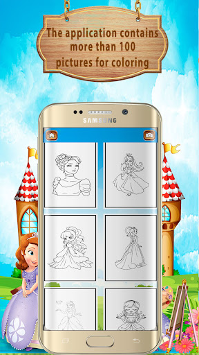 Colorings princess Book Screen 3
