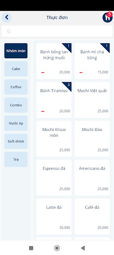 Android application KAS ORDER screenshort