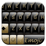 Gloss GoldBlack Emoji Keyboard