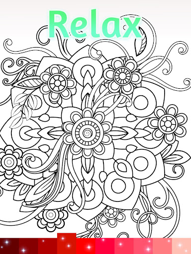 Android application Antistress Coloring For Adults screenshort