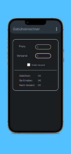 Android application Fee Calculator for Ebay Fees screenshort