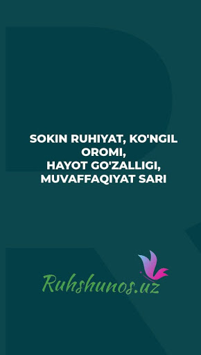 Android application Ruhshunos - Psixologik testlar screenshort