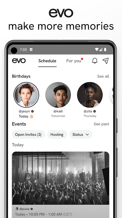 evo - events & shared calendar - 0.11.19 - (Android)