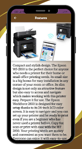 Epson WF2850 Printer Guide