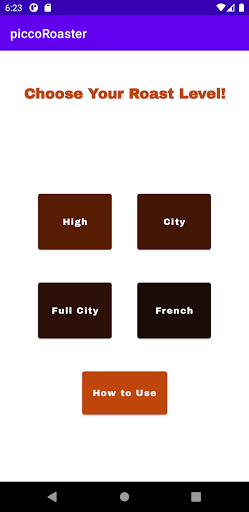 Android application Pico Roaster screenshort