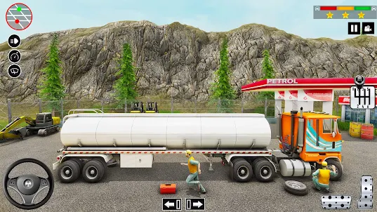 شاحنة ناقلة النفط لعبة القيادة