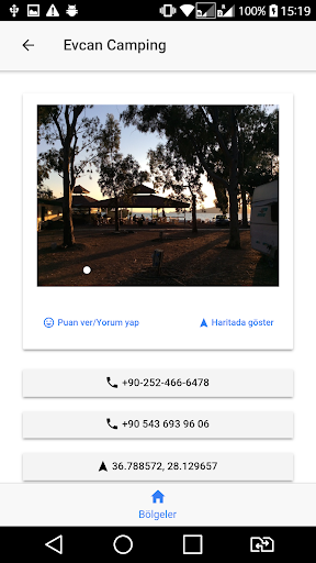 Android application Motorhome Parking in Turkey screenshort