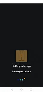 Gold lock screen Zipper