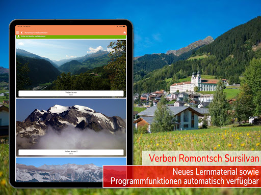 Verben Romontsch Sursilvan screenshot 8