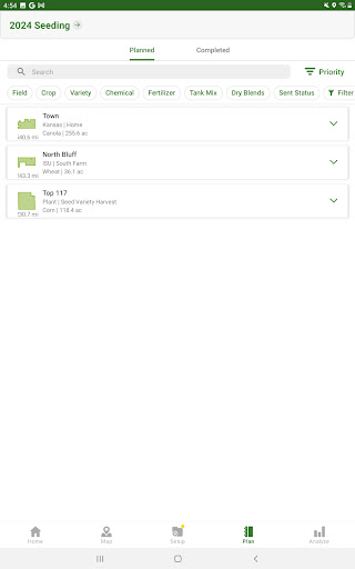 Screenshot of Operations Center Mobile