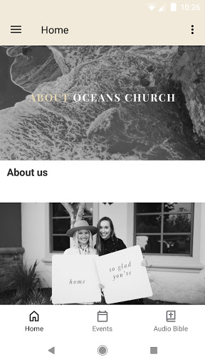 Android application Oceans Church App screenshort