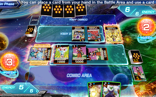 Screenshot of DB Super Card Game Tutorial