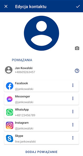 Android application MLM Contact Me screenshort
