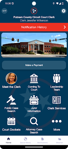 Android application Putnam TN Circuit Court Clerk screenshort