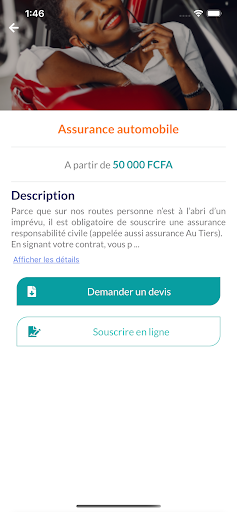 Android application UAB & Moi screenshort