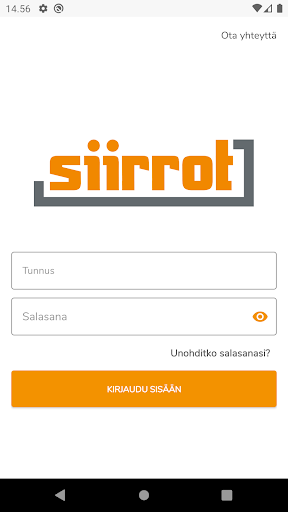 Android application Siirrot Driver screenshort