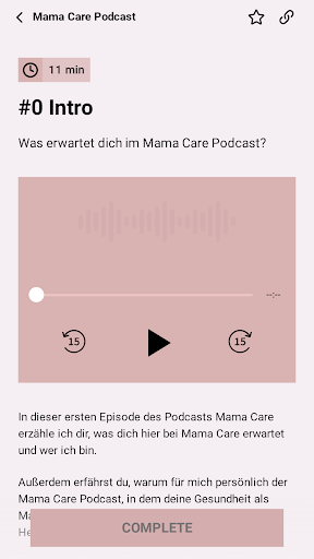 Mama Care to go Screen 2