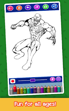 Venom coloring the Super heroesのおすすめ画像1
