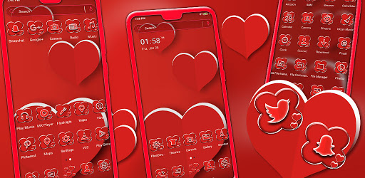 Valentine Red Heart Theme