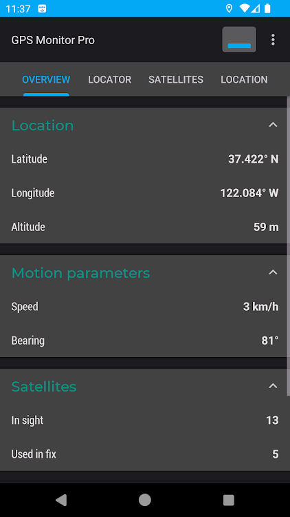 GPS Monitor Pro: GNSS data - 1.3.0 - (Android)