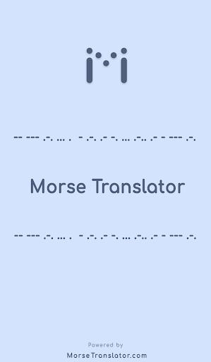 Android application Morse Code Translator screenshort