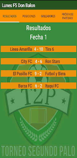 Android application Torneo Segundo Palo screenshort