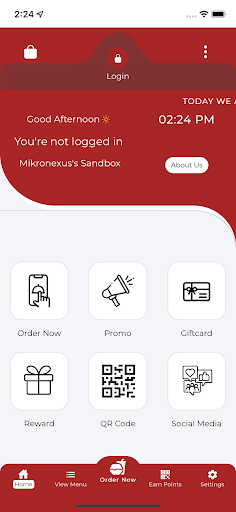 Android application Mikronexus Customer Demo screenshort