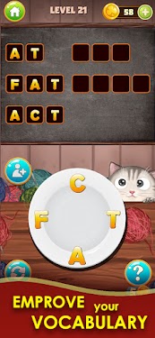 #3. CatWord: Search & Connect Words (Android) By: 1Race Games