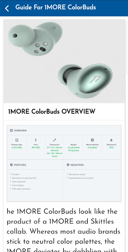 Guide For 1MORE ColorBuds Screen 2