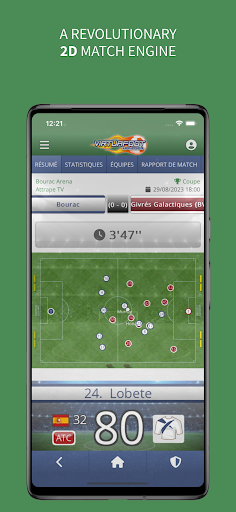 Android application Virtuafoot Football Manager screenshort