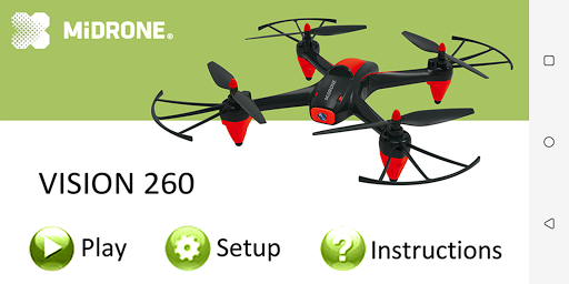 Android application Midrone VISION 260 screenshort
