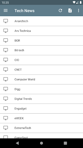 Android application Tech News screenshort