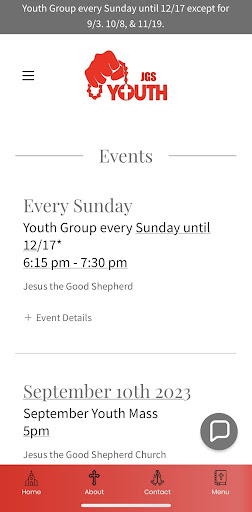 JGS Youth Group Screen 2