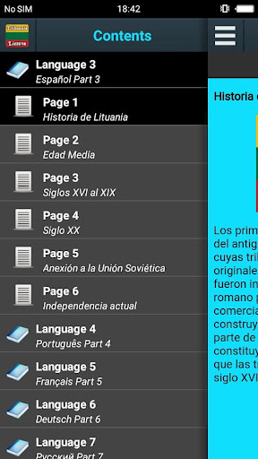 Vista previa de la aplicación