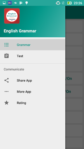 Android application English Grammar screenshort