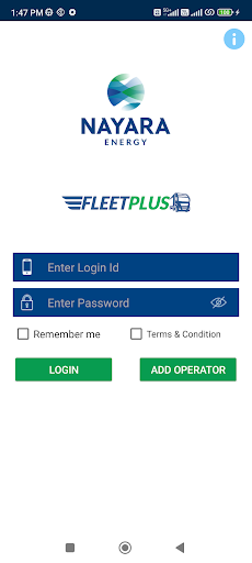 Android application FleetPlus Transactions screenshort