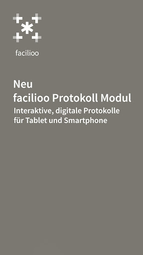 Android application facilioo Protokoll screenshort