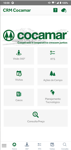 Android application CRM - Cocamar screenshort