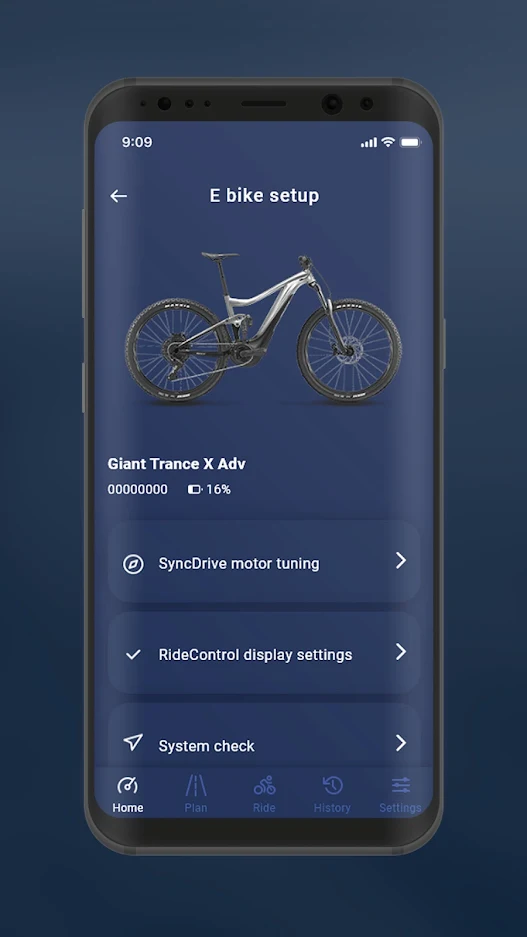 Aplikace RideControl