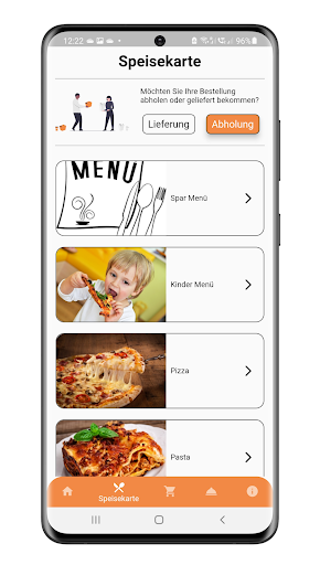 Android application Pulcinella Pizzaservice screenshort